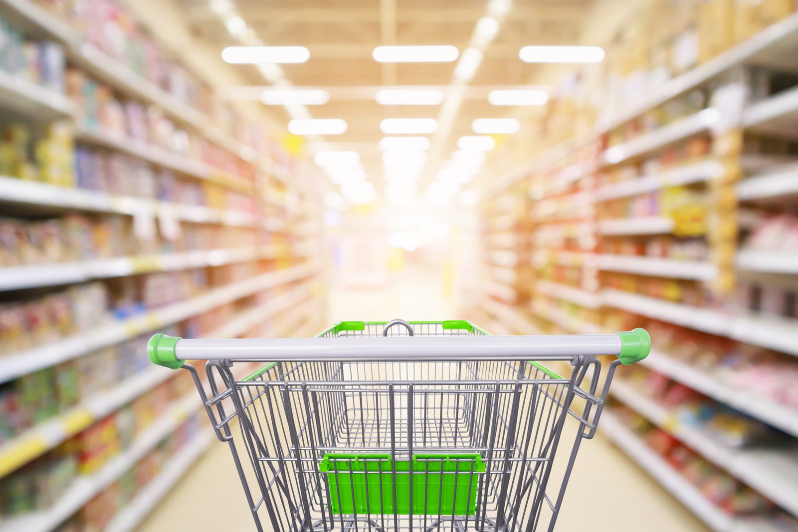 Shopping cart representing consumer choices
